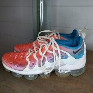 Nike Women's Air Vapormax Plus Lava Glow Blue Lagoon C15862-600 Size 8.5